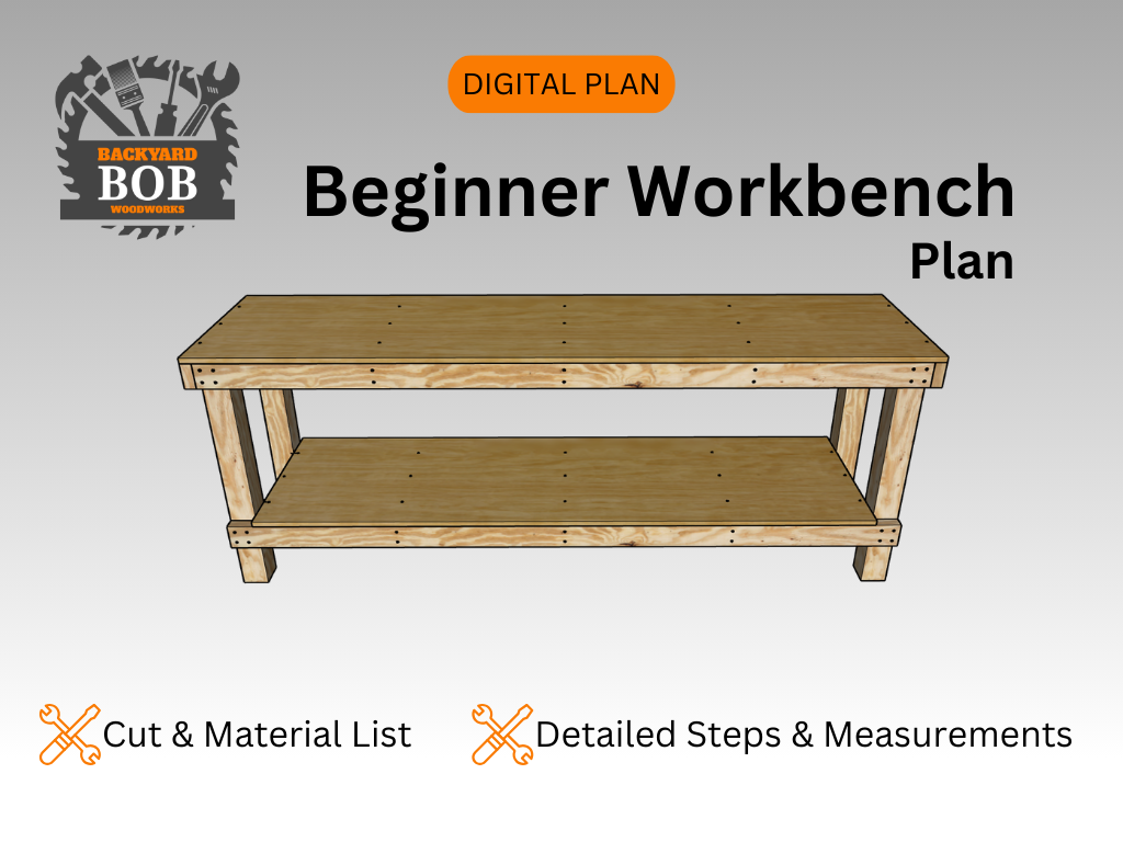 Simple Workbench Code Simple Beginner Workbench - Digital Download – Backyard Bob Woodworks