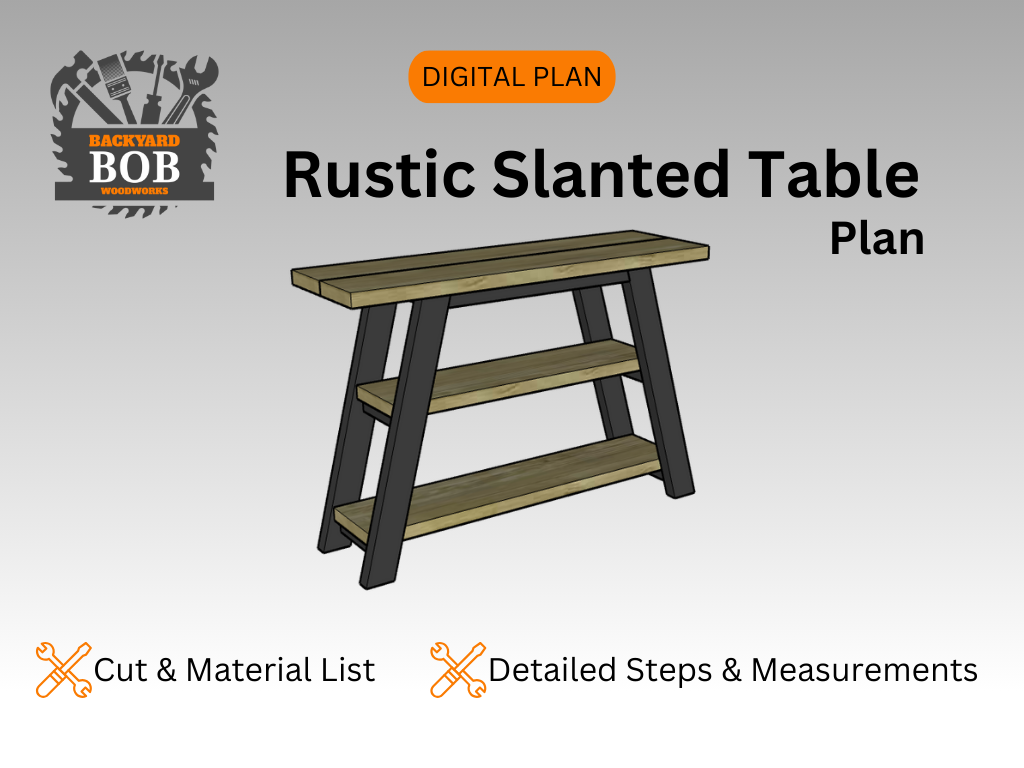 Rustic Slanted Table - Digital Download