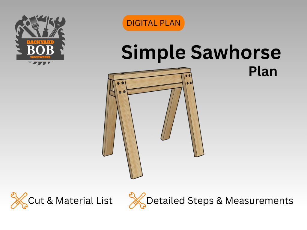 Simple Sawhorse - Digital Download (FREE)