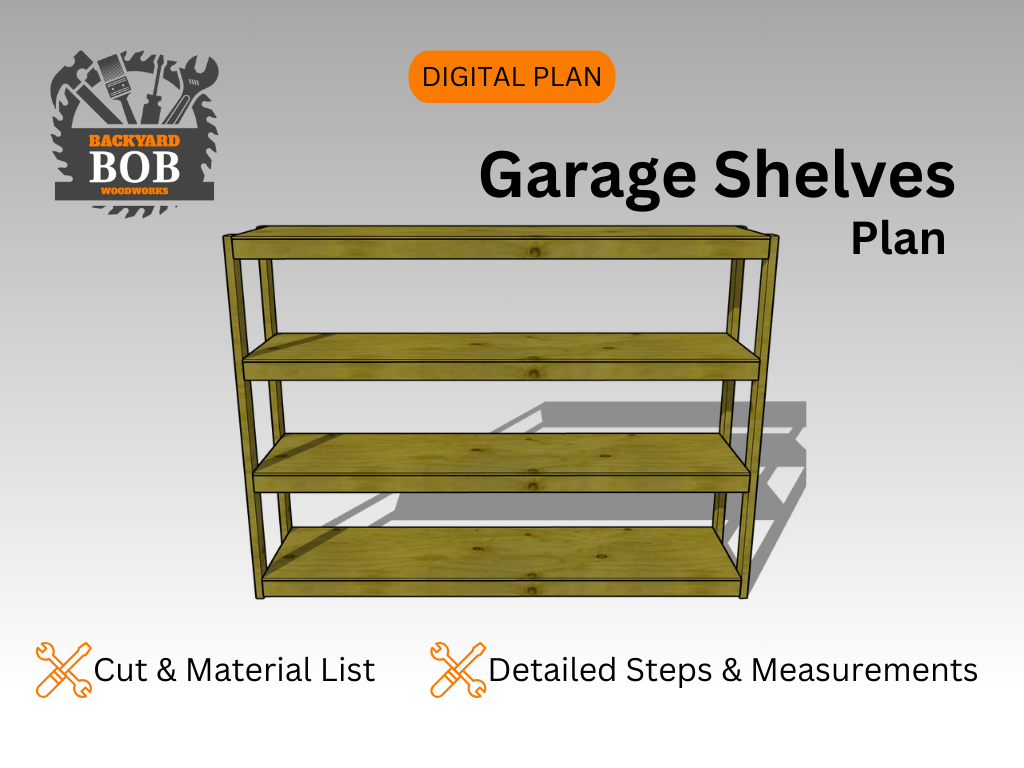 DIY Garage Shelves - Digital Download