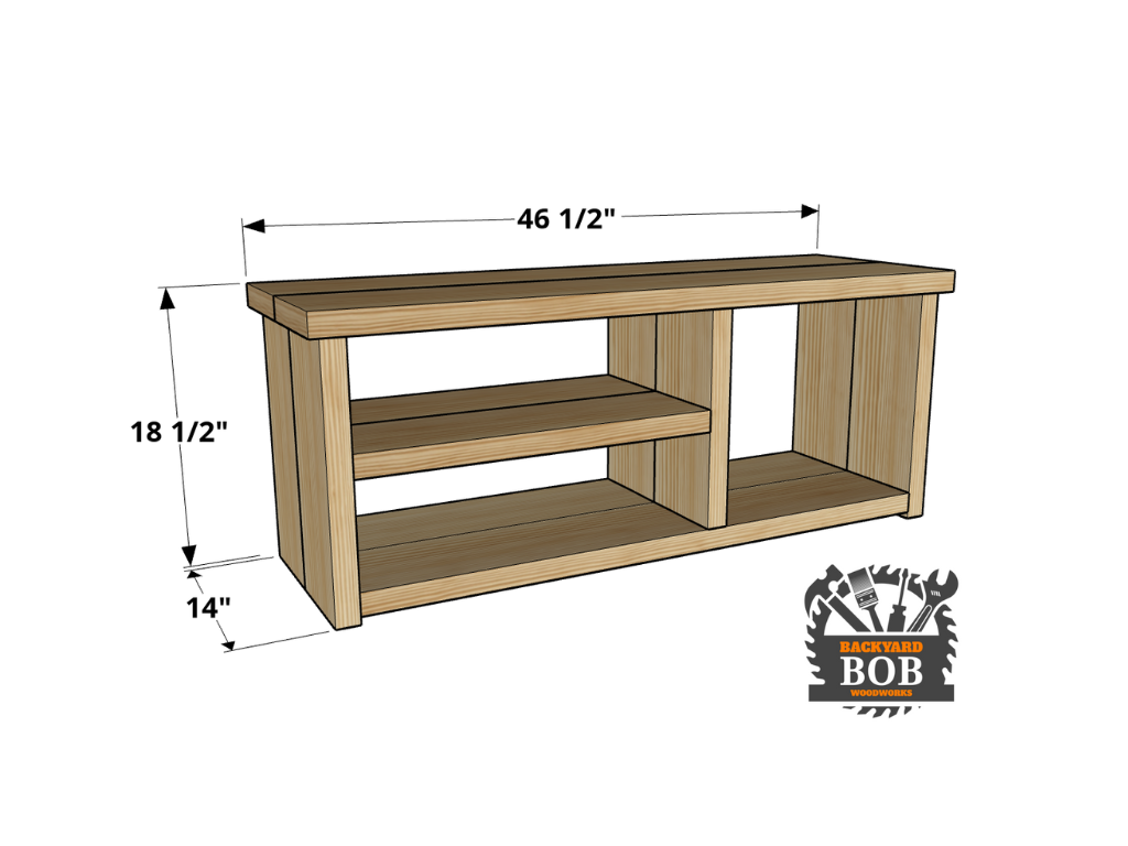 Rustic Shoe Bench - Digital Download