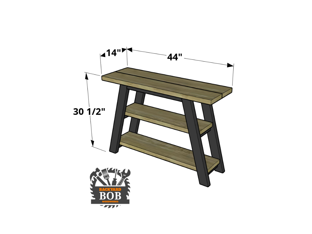 Rustic Slanted Table - Digital Download