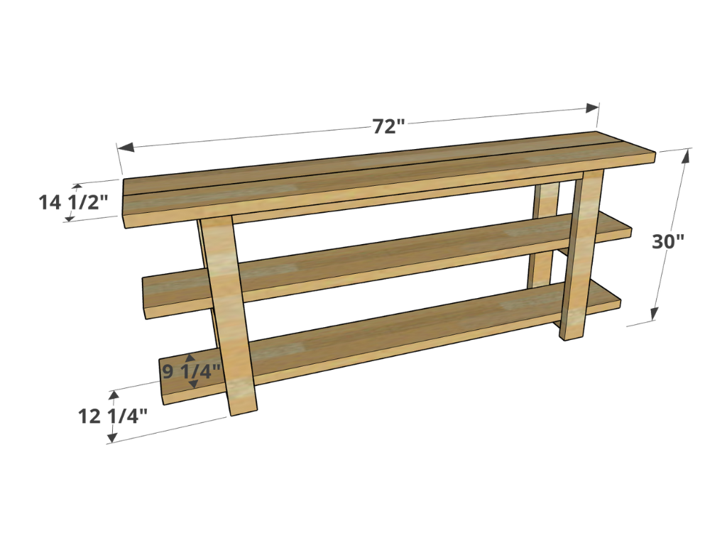 Simple Console Table - Digital Download