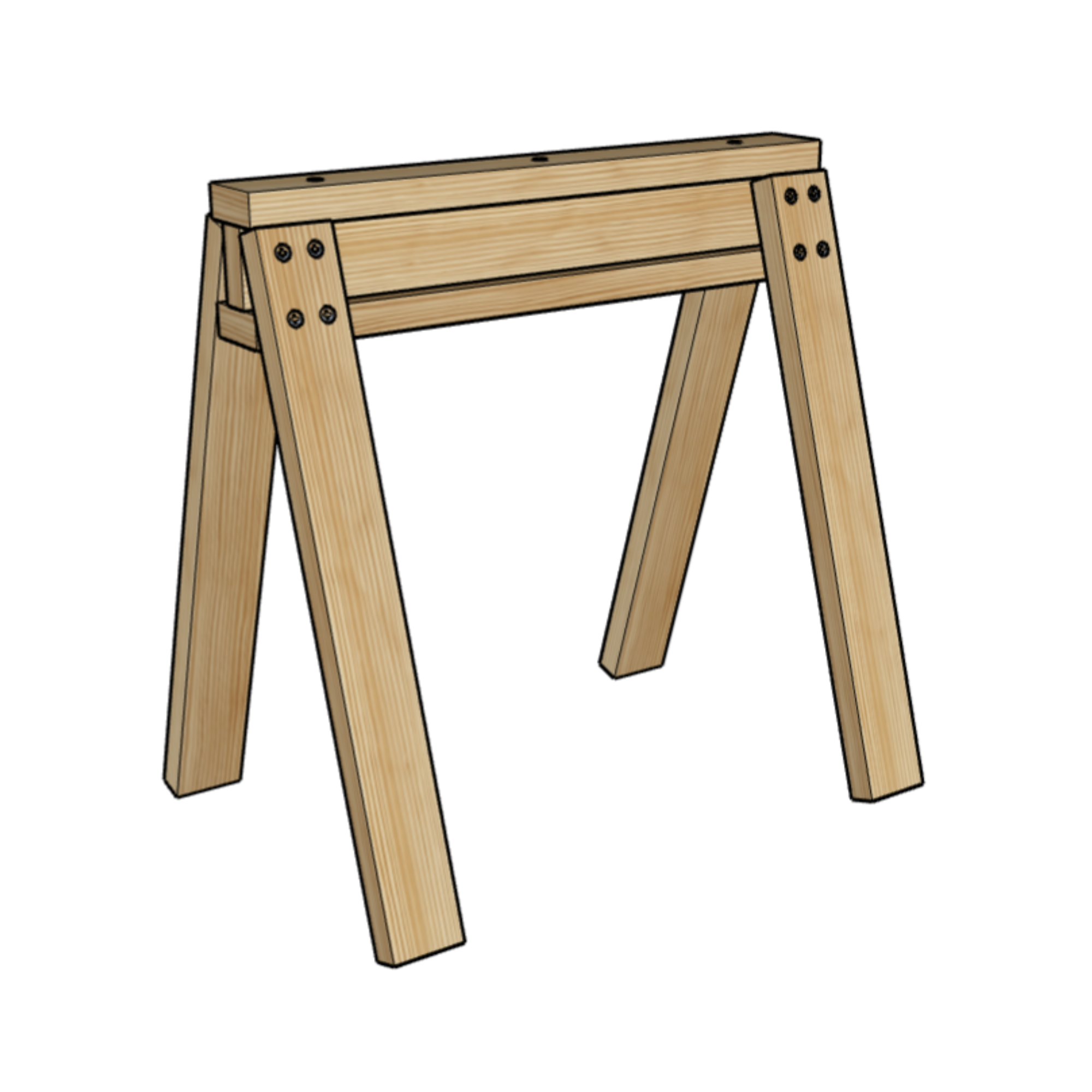 Simple Sawhorse - Digital Download (FREE)