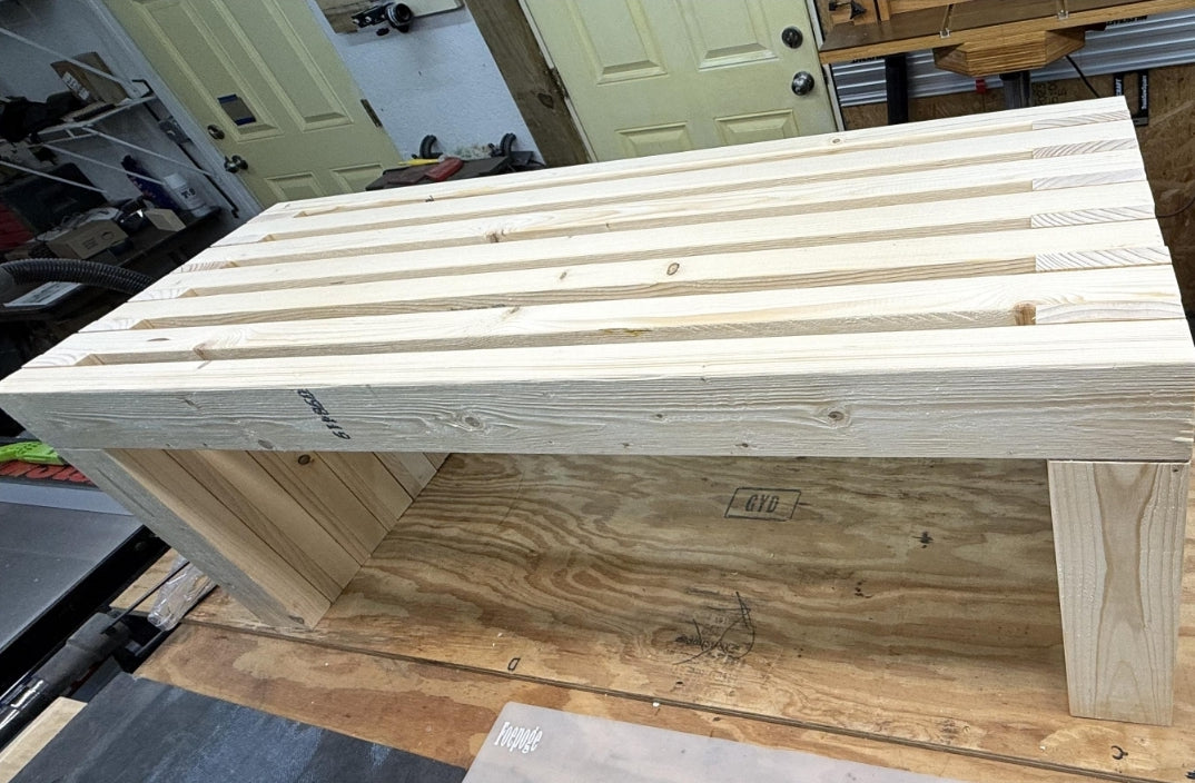 Simple Slatted Bench - Digital Download